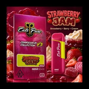 cali pure v3 strawberry jam disposable