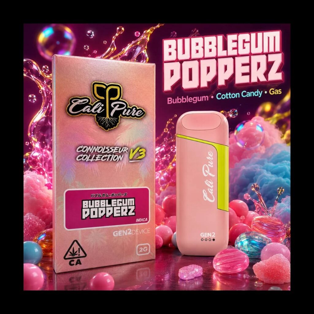 cali pure v3 bubblegum popperz disposable